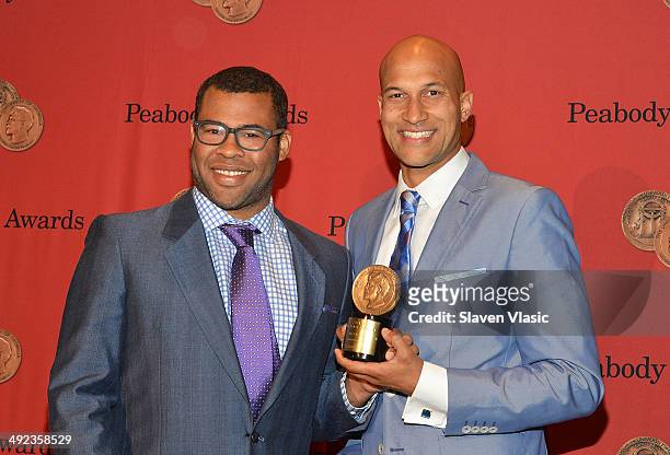 Jordan Peele and Keegan-Michael Key attend 73rd Annual George Foster Peabody awards at The Waldorf=Astoria on May 19, 2014 in New York City.