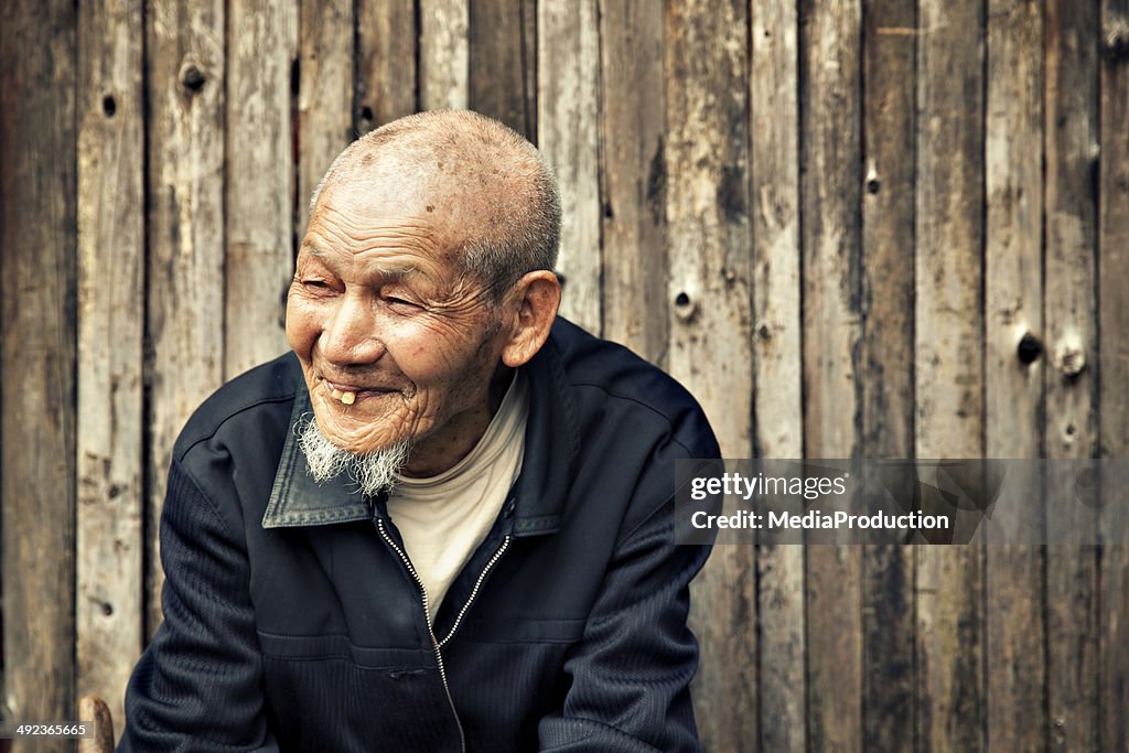Ninety years old Chinese man