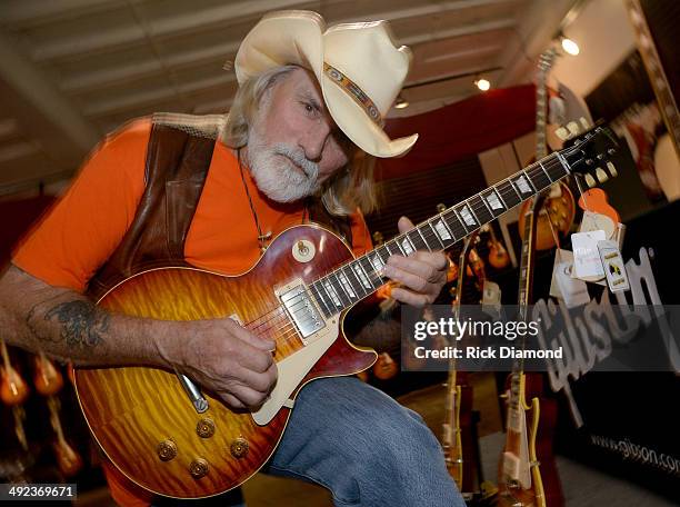 Recording Artist Dickey Betts at the press confrence for the Gibson Custom Southern Rock tribute 1959 Les Paul at the Gibson Guitar Factory on May...