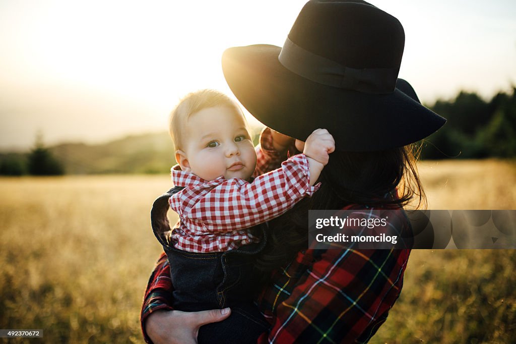 Mother and son