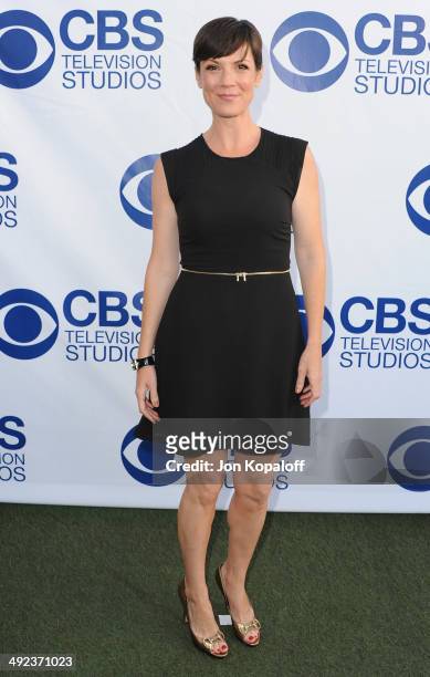 Actress Zoe McLellan arrives at the CBS Summer Soiree at The London West Hollywood on May 19, 2014 in West Hollywood, California.