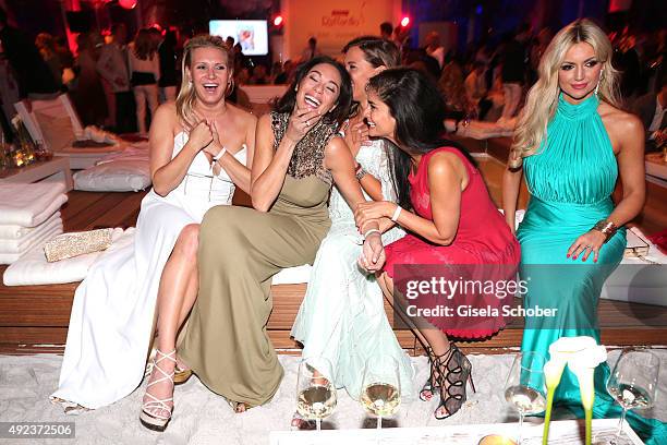 Magdalena Brzeska, Lilly Becker, Simone Ballack, Shermine Shahrivar, Rosanna Davison during the Raffaello Summer Day 2015 to celebrate the 25th...