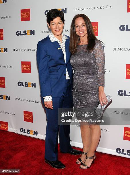 Executive Director Dr. Eliza Byard and Dr. Laura Taylor attend 11th Annual GLSEN Respect awards at Gotham Hall on May 19, 2014 in New York City.