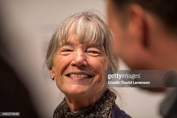 Anne Tyler, author of A Spool of Blue Thread, at a Photocall for the Man Booker Prize 2015 Shortlisted Authors, at the Royal Festival Hall on October...