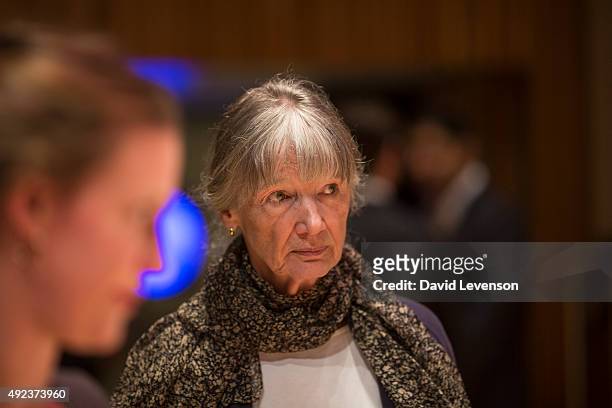 Anne Tyler, author of A Spool of Blue Thread, at a Photocall for the Man Booker Prize 2015 Shortlisted Authors, at the Royal Festival Hall on October...