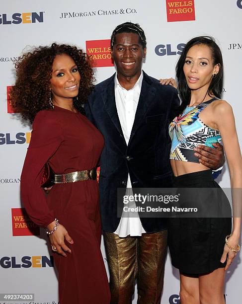 Janet Mock, Miss J Alexander and Isis King attend 11th Annual GLSEN Respect awards at Gotham Hall on May 19, 2014 in New York City.