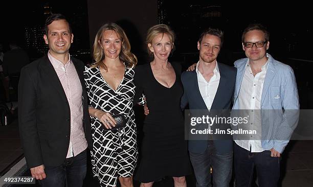 Producers Ken Marshall, Celine Rattray, Trudie Styer, actor James McAvoy, and director Jon S. Baird attend Magnolia Pictures with The Cinema Society...