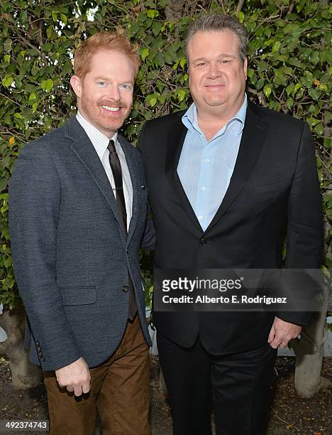 Actors Jesse Tyler Ferguson and Eric Stonestreet attend a "Modern Family" Wedding episode screening at Zanuck Theater at 20th Century Fox Lot on May...