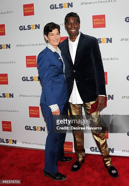 Executive Director Dr. Eliza Byard and Miss J Alexander attend 11th Annual GLSEN Respect awards at Gotham Hall on May 19, 2014 in New York City.