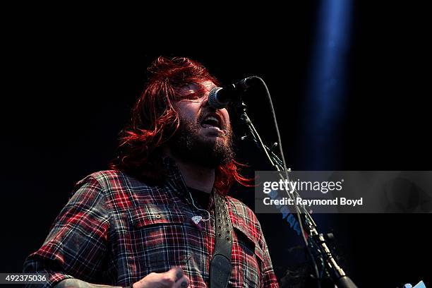 Singer Shaun Morgan from Seether performs during the 'Louder Than Life' festival at Champions Park on October 3, 2015 in Louisville, Kentucky.