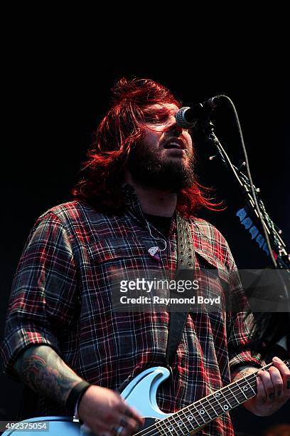 Singer Shaun Morgan from Seether performs during the 'Louder Than Life' festival at Champions Park on October 3, 2015 in Louisville, Kentucky.