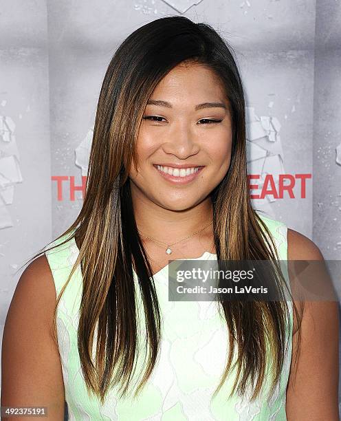 Actress Jenna Ushkowitz attends the premiere of "The Normal Heart" at The Writers Guild Theatre on May 19, 2014 in Beverly Hills, California.