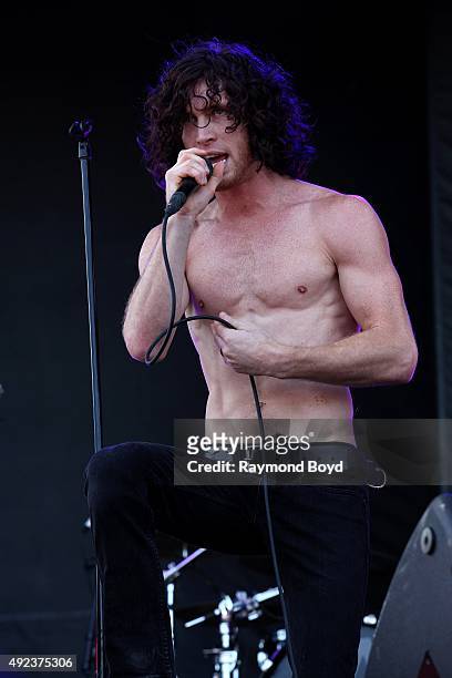 Singer Jonny Hawkins from Nothing More performs during the 'Louder Than Life' festival at Champions Park on October 4, 2015 in Louisville, Kentucky.