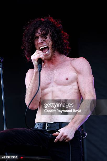 Singer Jonny Hawkins from Nothing More performs during the 'Louder Than Life' festival at Champions Park on October 4, 2015 in Louisville, Kentucky.