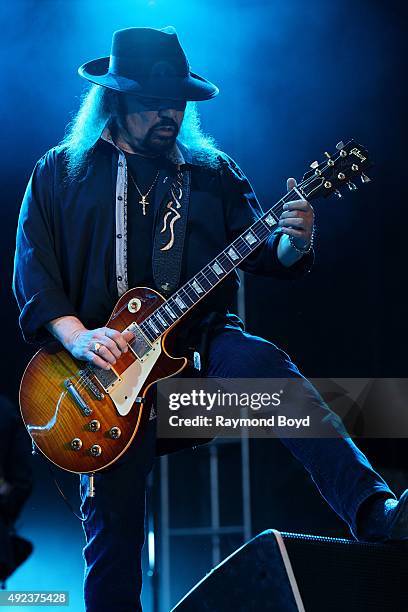 Musician Gary Rossington from Lynyrd Skynyrd performs during the 'Louder Than Life' festival at Champions Park on October 4, 2015 in Louisville,...