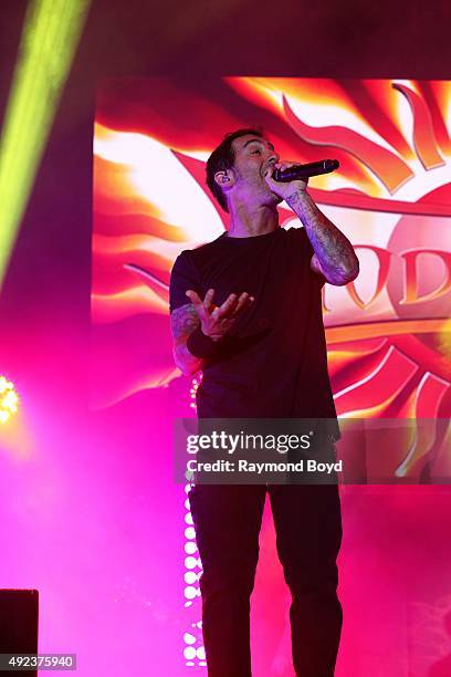 Singer Sully Erna from Godsmack performs during the 'Louder Than Life' festival at Champions Park on October 3, 2015 in Louisville, Kentucky.