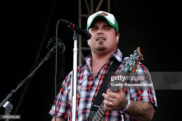 Singer and musician Chris Robertson from Black Stone Cherry performs during the 'Louder Than Life' festival at Champions Park on October 4, 2015 in...