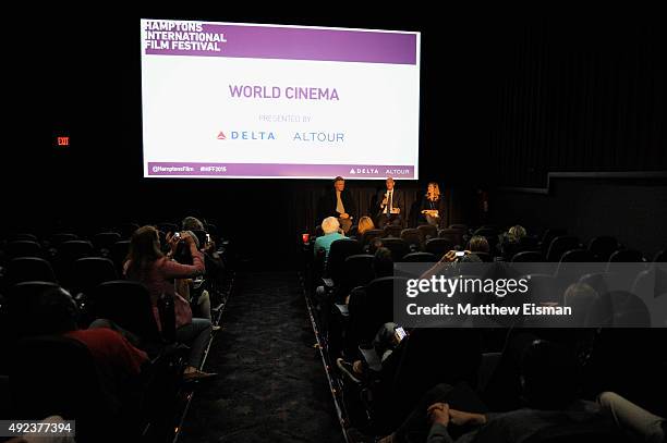 Alec Baldwin, Former Chairman of the U.S. Nuclear Regulatory Commission Gregory Jaczko and director Ivy Meeropol speak at the 'Indian Point' Q & A on...