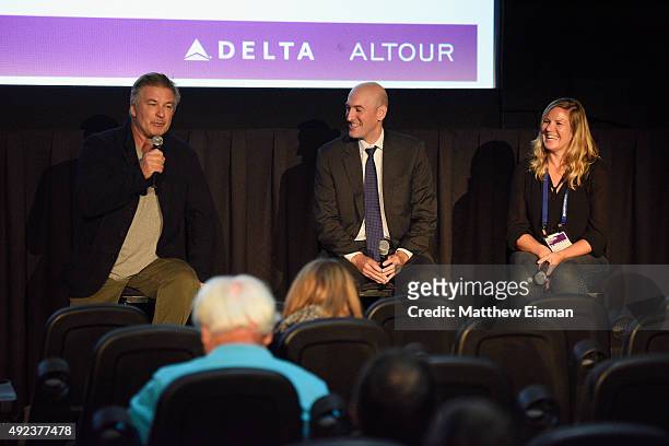 Alec Baldwin, Former Chairman of the U.S. Nuclear Regulatory Commission Gregory Jaczko and director Ivy Meeropol speak at the 'Indian Point' Q & A on...