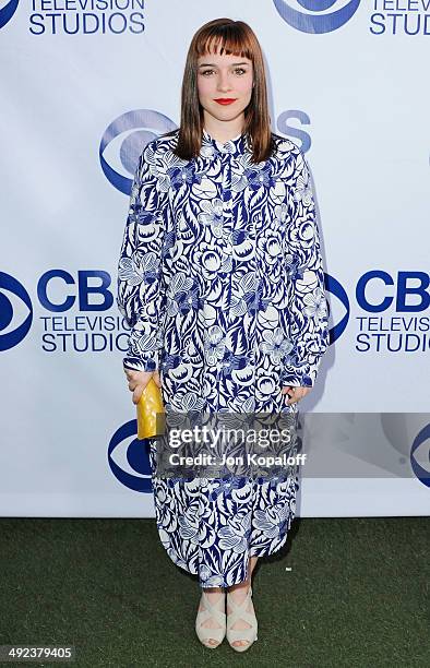 Actress Renee Felice Smith arrives at the CBS Summer Soiree at The London West Hollywood on May 19, 2014 in West Hollywood, California.