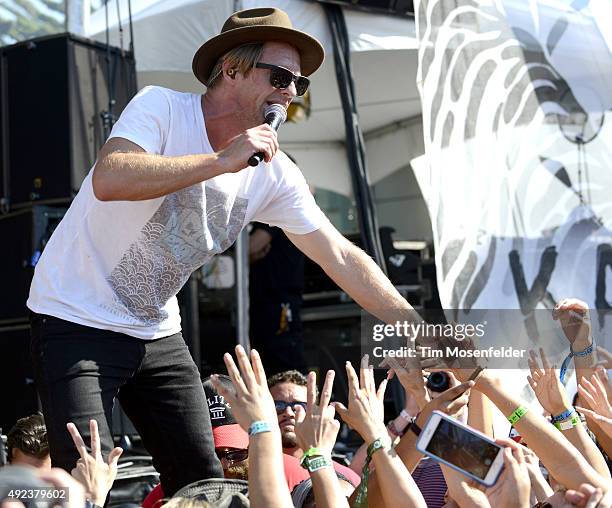 Jon Foreman of Switchfoot performs during the KAABOO Festival 2015 at Del Mar Fairgrounds on September 20, 2015 in Del Mar, California.