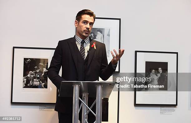 Actor and Ambassador to The Elizabeth Taylor AIDS Foundation Colin Farrell talks at a press event to announce a new push to fast-track the end of the...