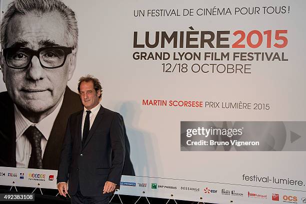 Vincent Lindon attends the Opening Ceremony of the 7th Film Festival Lumiere on October 12, 2015 in Lyon, France.