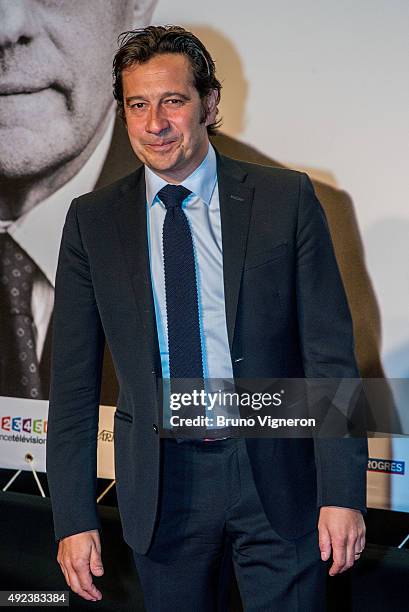 Laurent Gerra attends the Opening Ceremony of the 7th Film Festival Lumiere on October 12, 2015 in Lyon, France.