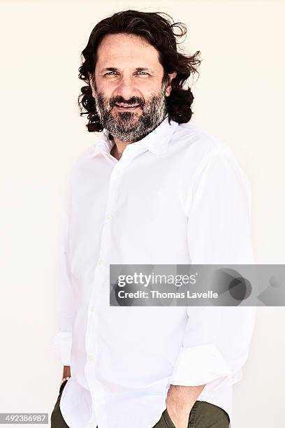 Producer Olivier Delbosc is photographed for Self Assignment on May 17, 2014 in Cannes, France.