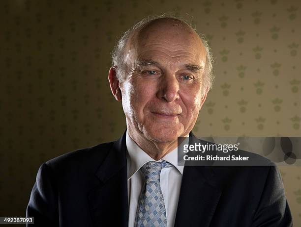 Liberal Party politician Vince Cable is photographed for the Observer on March 3, 2014 in London, England.