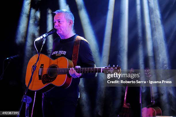 Australian musicist and author the guitarist Tommy Emmanuel performs at Teatro Duse on May 7, 2014 in Bologna, Italy.