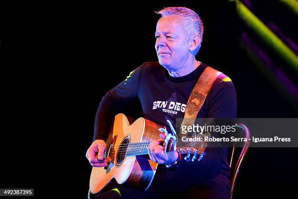 Australian musicist and author the guitarist Tommy Emmanuel performs at Teatro Duse on May 7, 2014 in Bologna, Italy.