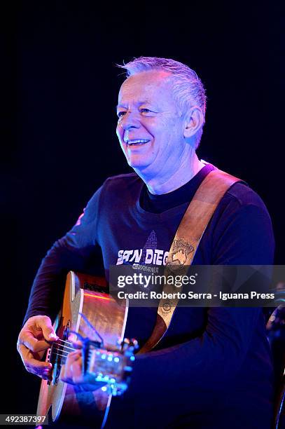 Australian musicist and author the guitarist Tommy Emmanuel performs at Teatro Duse on May 7, 2014 in Bologna, Italy.