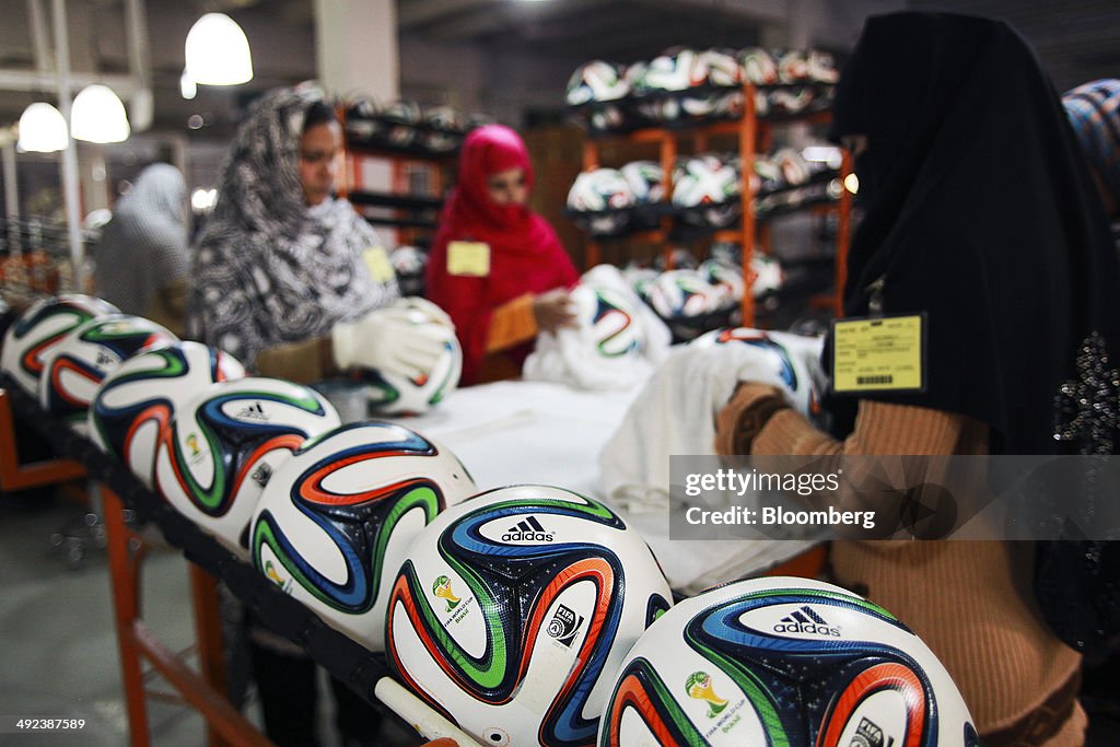 Inside The Forward Sports (Pvt.) Ltd. Manufacturing Centre, A Maker Of The Official FIFA World Cup Adidas AG Brazuca Soccer Ball