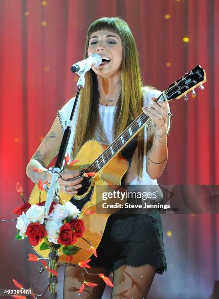 Christina Perri performs at The Fillmore on May 19, 2014 in San Francisco, California.