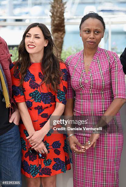 Olivia Ruiz and Dyana Gaye attend the "ADAMI" Photocall at the 67th Annual Cannes Film Festival on May 20, 2014 in Cannes, France.