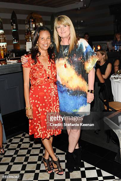 Alison Swan and Marilyn Heston attend LAXART UNGALA Presented By Phillips on May 19, 2014 in Los Angeles, California.