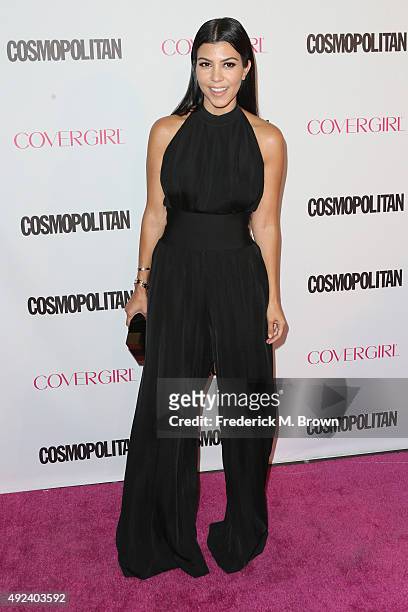 Personality Kourtney Kardashian attends Cosmopolitan's 50th Birthday Celebration at Ysabel on October 12, 2015 in West Hollywood, California.