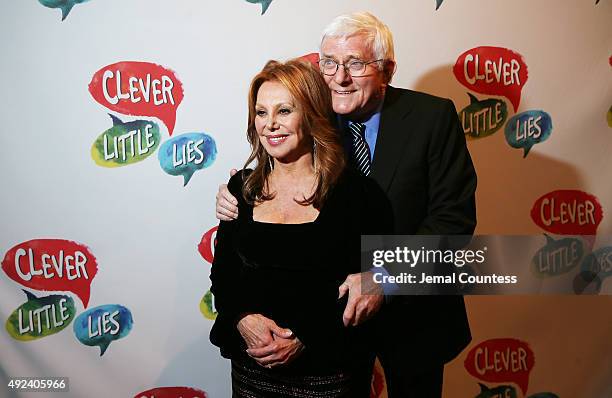 Actress Marlo Thomas and Phil Donahue attend the opening night after party for "Clever Little Lies" at Bea Restaurant & Bar on October 12, 2015 in...