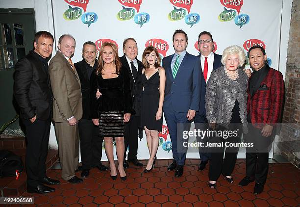 Doug Denoff, Joe DiPietro, Marlo Thomas, Greg Mullavey, Kate Wetherhead, George Merrick, David Saint, Joan Raffe and Jhett Tolentino attend the...