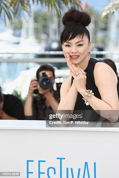 Actress Miyuki Matsuda attends the "Futatsume No Mado" photocall during the 67th Annual Cannes Film Festival on May 20, 2014 in Cannes, France.