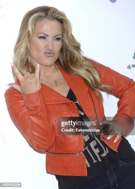 Anastacia presents her new album 'Resurrection' at the Asociacion Espanola Contra el Cancer on May 20, 2014 in Madrid, Spain.