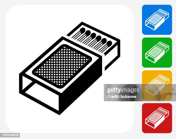 matches icon flat graphic design - pile of rocks white background stock illustrations