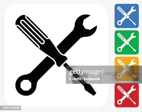Construction Icon Flat Graphic Design Construction Icon Flat Graphic Design