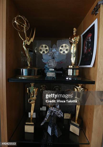 Film producer Don Carmody many awards and wife Catherine Gourdier in their Forest Hill home in Toronto on May 15, 2014