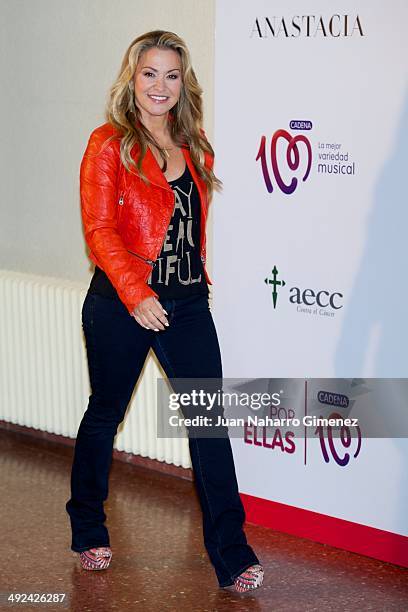 Singer Anastacia presents her new album 'Resurrection' at the Asociacion Espanola Contra el Cancer on May 20, 2014 in Madrid, Spain.