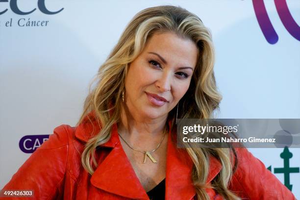 Singer Anastacia presents her new album 'Resurrection' at the Asociacion Espanola Contra el Cancer on May 20, 2014 in Madrid, Spain.