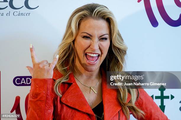 Singer Anastacia presents her new album 'Resurrection' at the Asociacion Espanola Contra el Cancer on May 20, 2014 in Madrid, Spain.