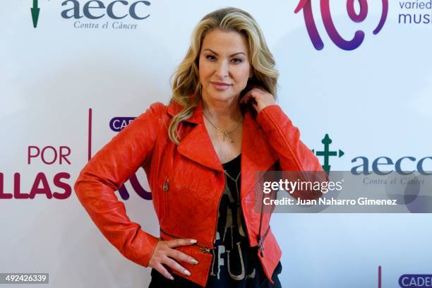 Singer Anastacia presents her new album 'Resurrection' at the Asociacion Espanola Contra el Cancer on May 20, 2014 in Madrid, Spain.