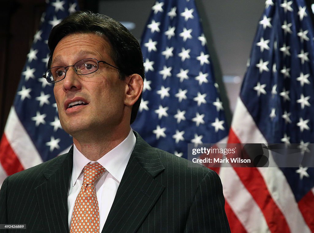 House GOP Leadership Addresses The Press After Their Party Conference Meeting